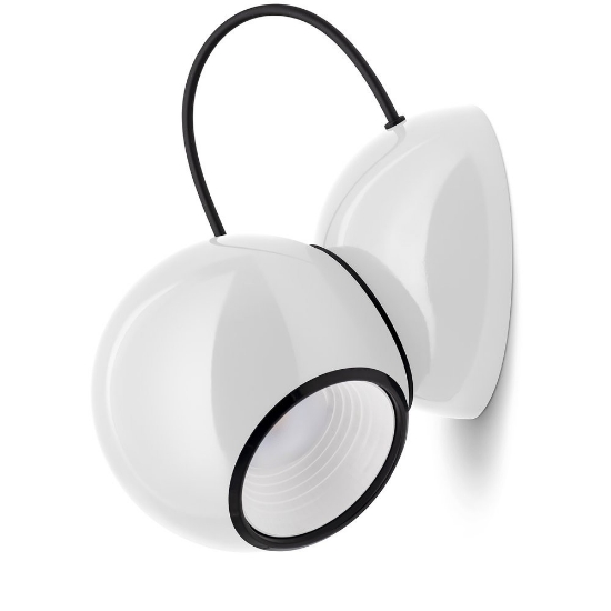 Gravitino stilnovo applique moderna bianca dimmerabile led 11w 3000k