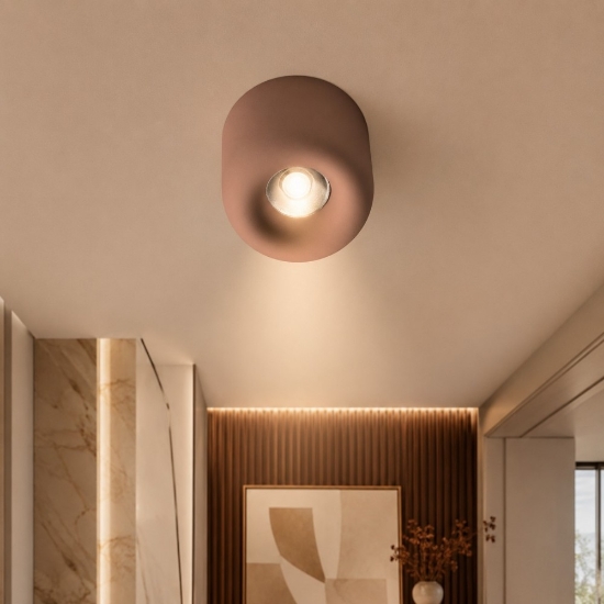 Faretto moderno da soffitto pesca led 10w cct 3000k 4000k ip44