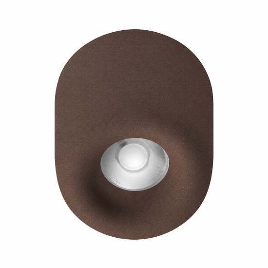 Faretto da soffitto design moderno ruggine led 10w cct 3000k 4000k  ip44