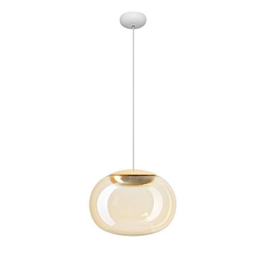 La mariee stilnovo lampada a sospensione design oro vetro dimmerabile led 3000k