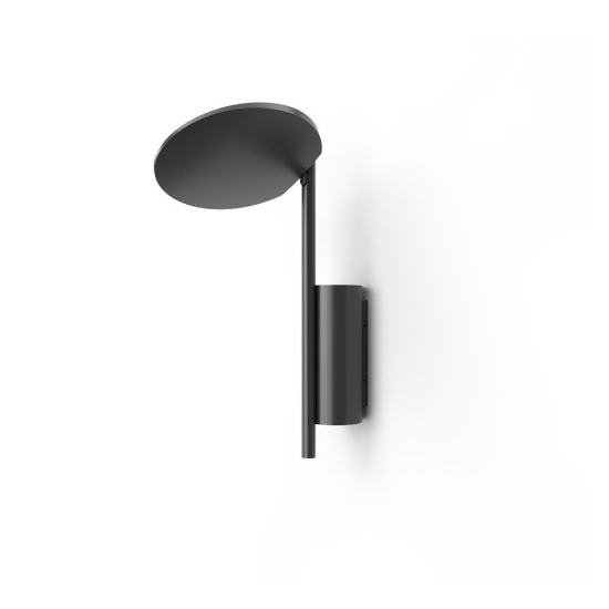 Plafoniera moderna nera opalino led 20w 2700k kimia stilnovo