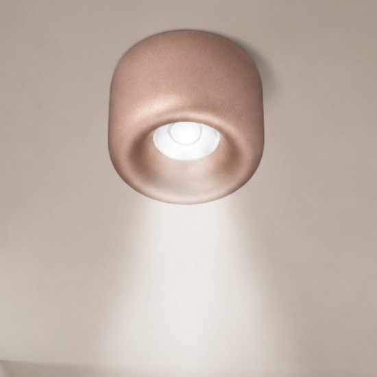 Faretto da soffitto moderno oro rosa led 10w cct 3000k 4000k ip44