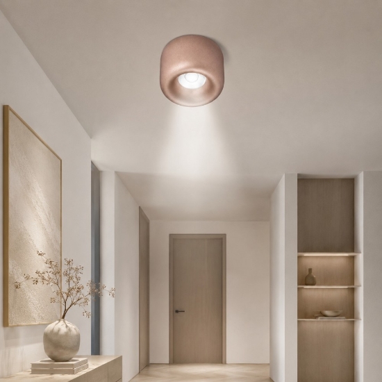 Faretto da soffitto moderno oro rosa led 10w cct 3000k 4000k ip44