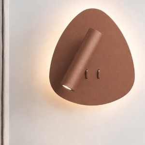 Applique camera da letto da comodino rame opaco led 6w 3w 3000k luce orientabile