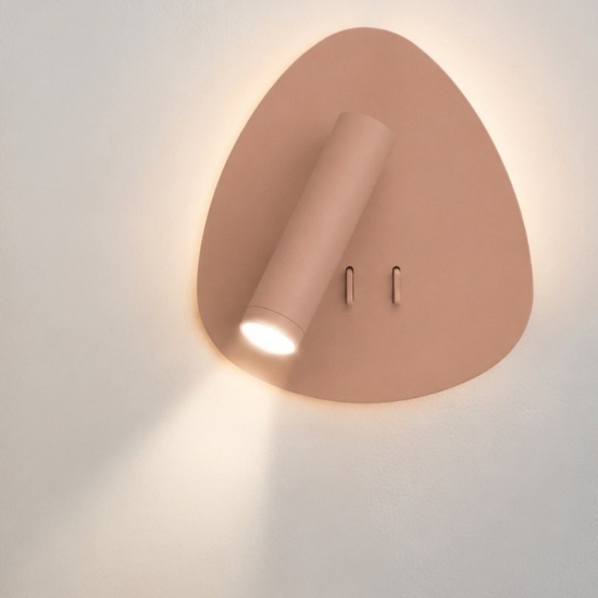 Applique da comodino pesca doppia luce led 6+3w 3000k per camera da letto moderna