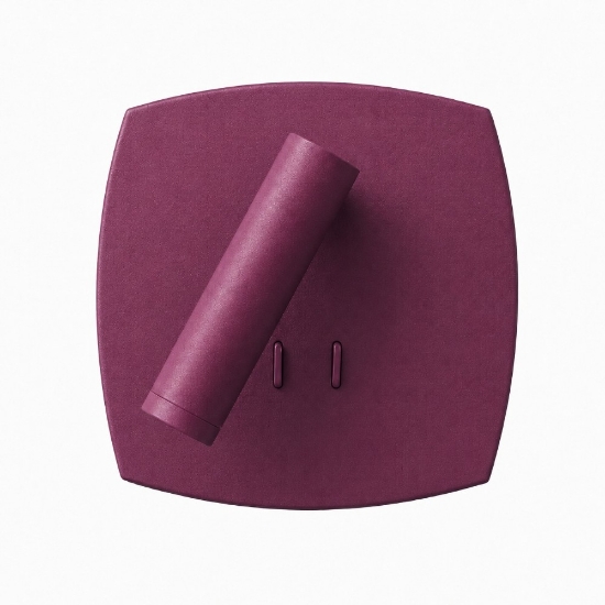 Applique magenta doppia luce led 6+3w 3000k orientabile per comodini camera da letto moderna