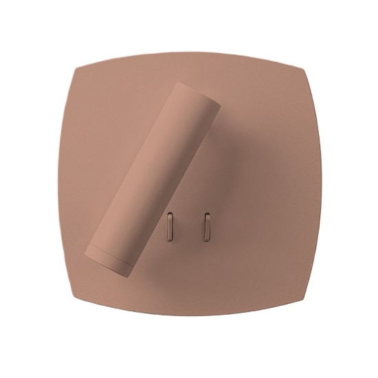 Applique lampada a parete da comodino moderna pesca luce orientabile led 6w+3w 3000k
