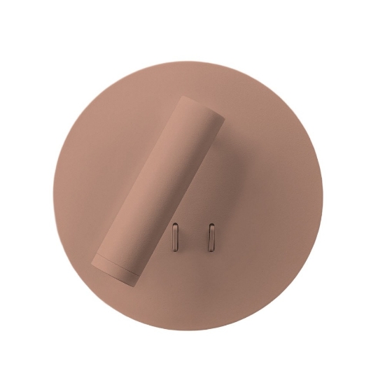 Applique moderna da comodino pesca led 6+3w 3000k orientabile per camera da letto