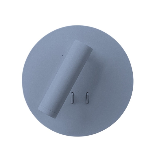 Applique da comodino carta da zucchero biemissione 6+3w 3000k luce orientabile per camera da letto