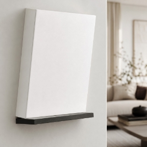 In bilico stilnovo applique design bianco e nero led 3000k