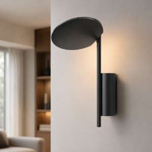 Plafoniera moderna nera opalino led 20w 2700k kimia stilnovo