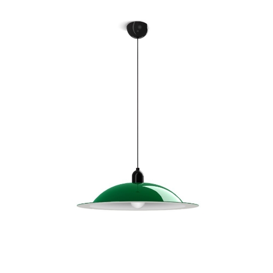 Lampada a sospensione verde led 11w 2700k e27 per soggiorno lampiatta stilnovo