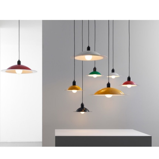 Lampada a sospensione verde led 11w 2700k e27 per soggiorno lampiatta stilnovo