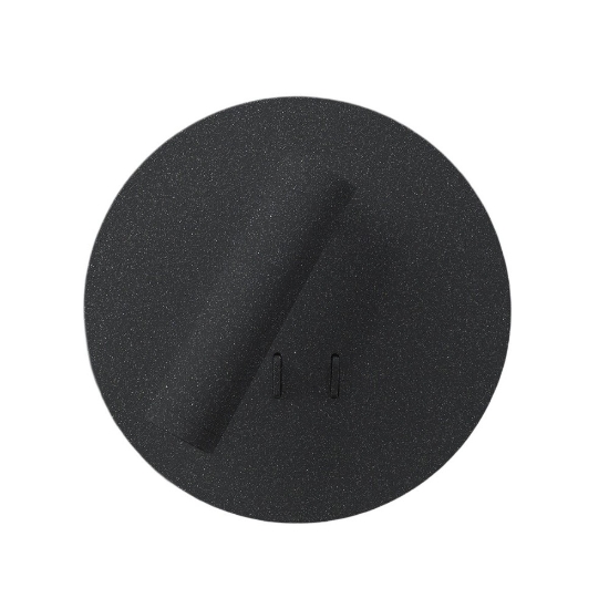 Applique moderna da comodino antracite led 6+3w 3000k orientabile per camera da letto