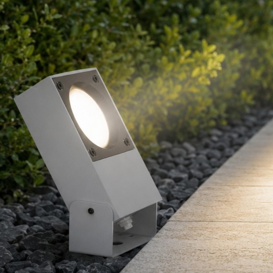 Ideal lux sirio pr1 faretto da giardino grigio ip65 gx53