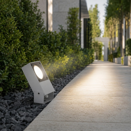 Ideal lux sirio pr1 faretto da giardino grigio ip65 gx53