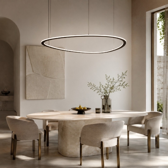 Lampadario moderno nero 95 cm led 72w cct 3000k 6000k con telecomando