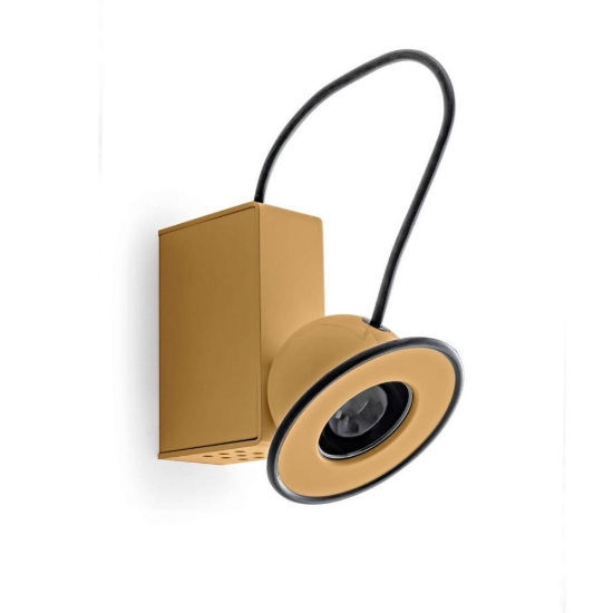 Applique moderna caffè led 3000k orientabili stilnovo minibox