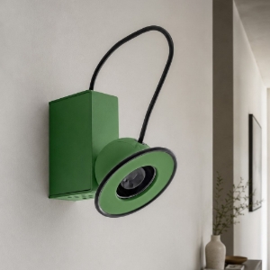 Minibox stilnovo applique da parete verde led 10w 3000k