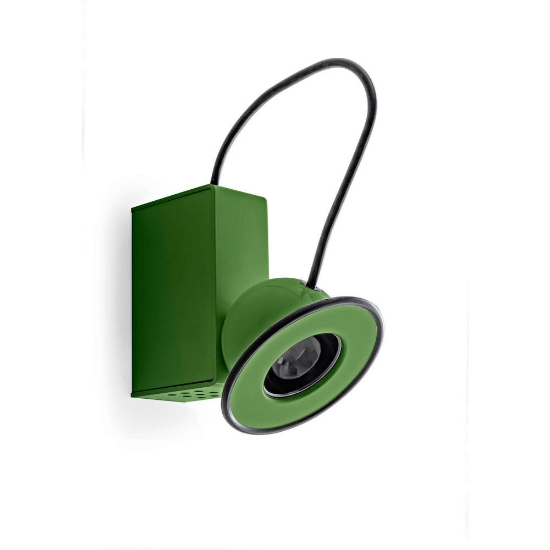 Minibox stilnovo applique da parete verde led 10w 3000k