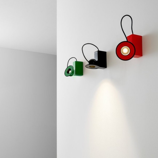 Minibox stilnovo applique da parete verde led 10w 3000k
