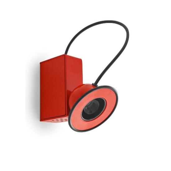 Applique per comodino camera da letto rossa led 3000k stilnovo minibox