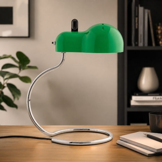 Lampada da scrivani design verde stilnovo minitopo