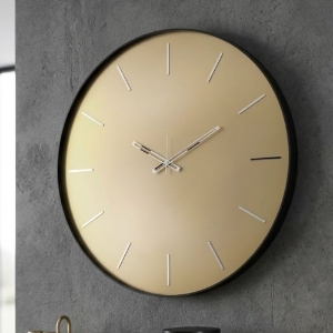 Orologio da parete rotondo per cucina moderna ottone 60cm