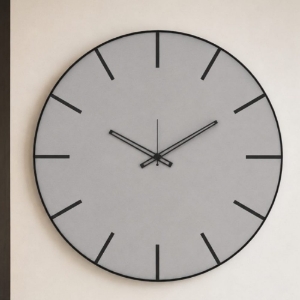 Orologio da parete moderno rotondo design minimalista alluminio 45cm