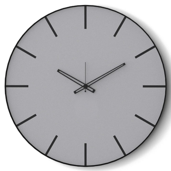 Orologio da parete moderno rotondo design minimalista alluminio 45cm