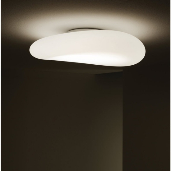 Mr magoo stilnovo plafoniera moderna bianca dimmerabile led 3000k