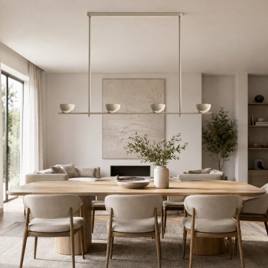 Nido stilnovo lampadario moderno beige led 2700k dimmerabile