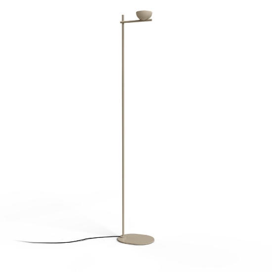 Nido stilnovo piantana da terra design beige led 25w 2700k dimmerabile