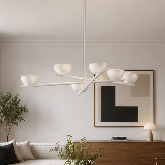 Lampada a sospensione moderna bianca led 2700k dimmerabile nido stilnovo