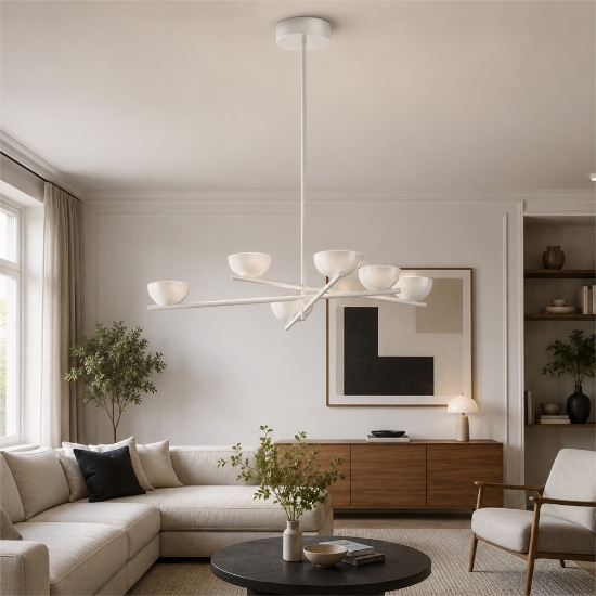 Lampada a sospensione moderna bianca led 2700k dimmerabile nido stilnovo