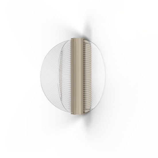 Applique moderna beige led 2700k dimmerabile stilnovo papylia