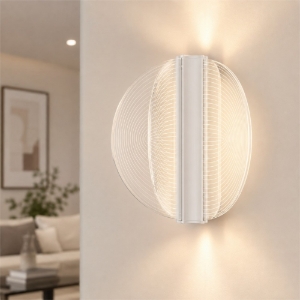 Stilnovo papylia applique moderna bianca vetro led 23w 2700k