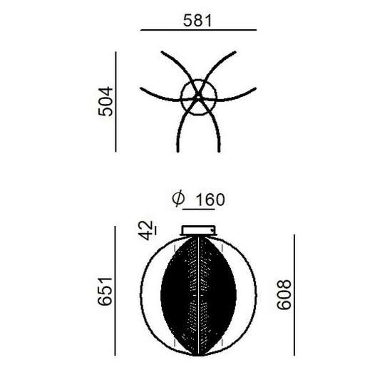 Stilnovo papylia plafoniera moderna bianca vetro led 2700k dimmerabile