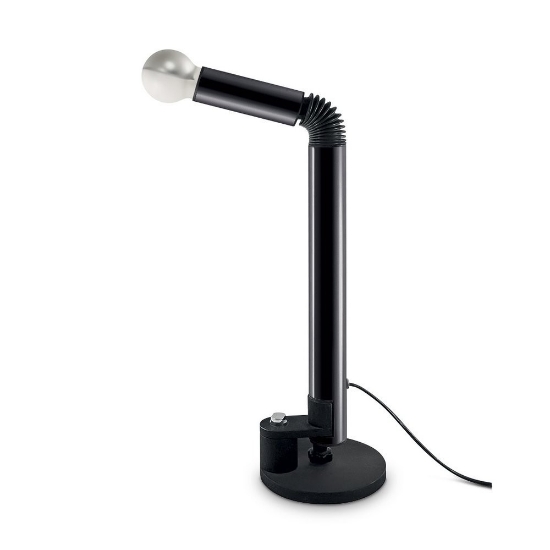 Lampada da tavolo moderna nera grigio stilnovo periscopio