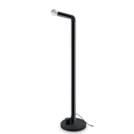 Stilnovo periscopio lampada da terra moderna nera per soggiorno