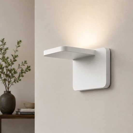 Applique moderna bianca dimmerabile led 2700k quad stilnovo