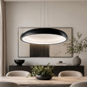 Reflexio stilnovo lampadario a sospensione moderna bianco led 48w 3000k dimmerabile