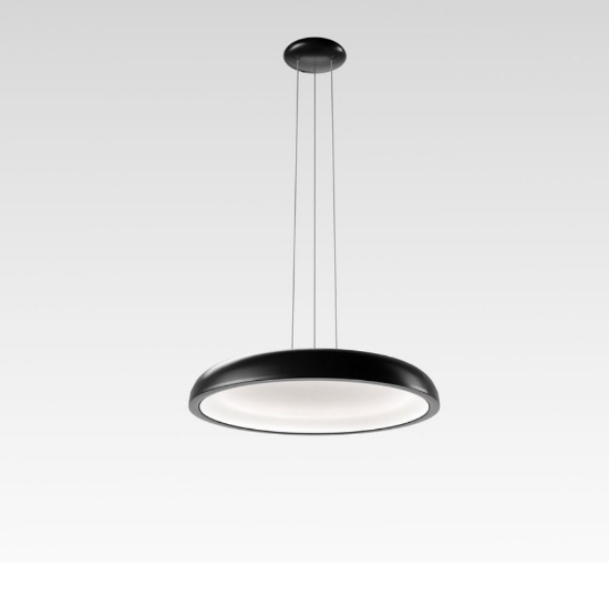 Reflexio stilnovo lampadario a sospensione moderna bianco led 48w 3000k dimmerabile