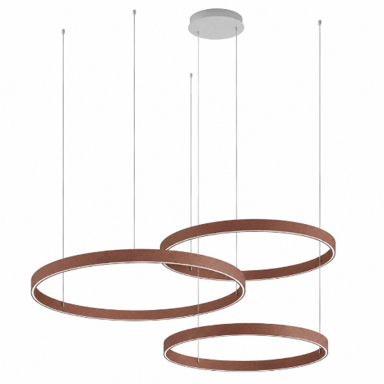 Lampadario a sospensione moderno oro rosato led 200w cct 3000k 4000k soggiorno