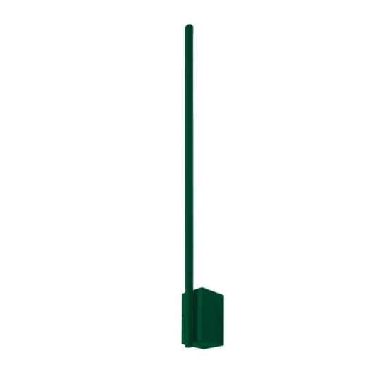 Applique moderna bacchetta verde bosco luce indiretta led 12w cct 3000k 4500k 6500k