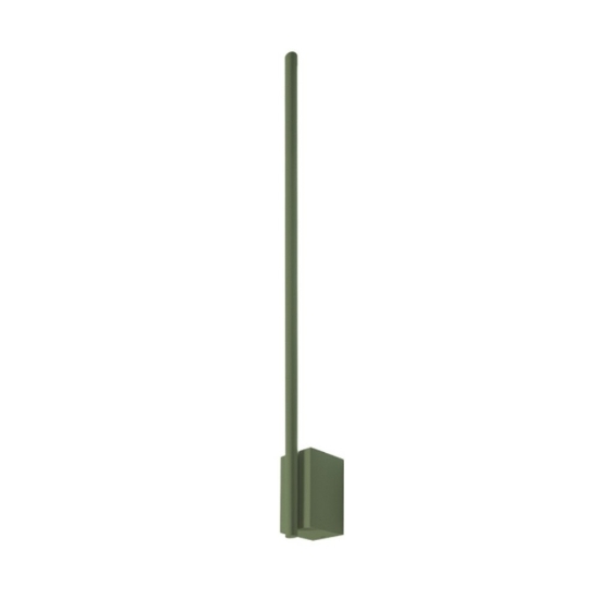 Applique moderna bacchetta verde salvia luce indiretta led 12w cct 3000k 4500k 6500k