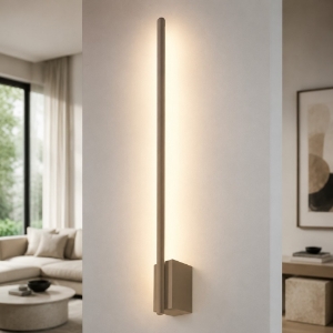 Applique moderna bacchetta sabbia luce indiretta led 12w cct 3000k 4500k 6500k