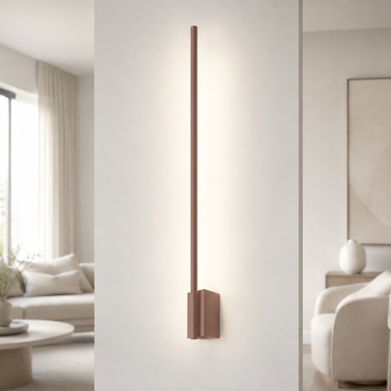 Applique moderna bacchetta pesca luce indiretta led 12w cct 3000k 4500k 6500k