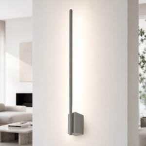 Applique moderna bacchetta tortora luce indiretta led 12w cct 3000k 4500k 6500k