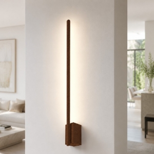 Applique led 12w cct 3000k 4500k 6500k moderna bacchetta oro rosato